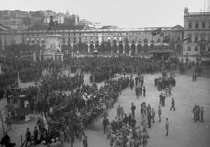 Célébrations de la victoire sur la Praça do Comércio, Lisbonne, 1918 - Unbekannt Unbekannt